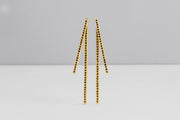 Todd Reed earrings with black brilliant cut diamonds (~1.21ct), and 18k yellow gold.